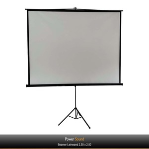Power Sound Beamer Leinwand 2.50m x 2.50m mieten.